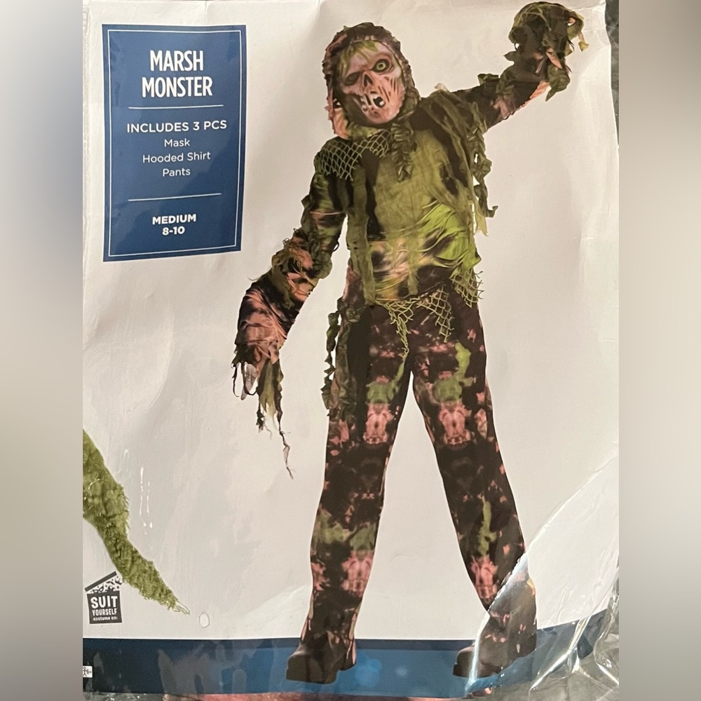 Marsh Monster Zombie Ghoul Halloween Child Costume MEDIUM (8-10)